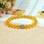 DIVINE SOUVENIRS Stone, Citrine + Golden, Crystal Beads...