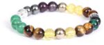 VIBESLE Pyrite, Stone, Citrine + Golden, Tiger's Eye, C...
