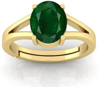 5.25 Ratti Lab Certified Created Panna Ring for Men and...