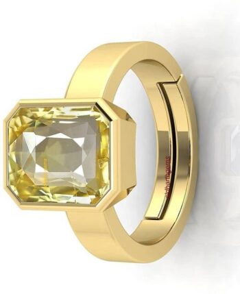 11.25 Ratti Neelam, Blue Sapphire Gemstone Ring With La...