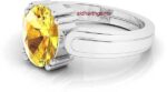 Natural Moonstone Ring in Silver 925 Lab Certified Adju...
