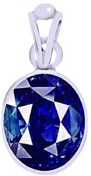 Blue sapphire pendant Natural 7.00 ratti stone Certiife...