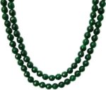 Gold Plated Stainless Steel Zircon Geometric Emerald Gr...