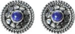 Multi-Stone Drop Hoop Earrings For Women and Girls Anni...