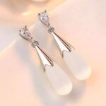 Casual Blue Stone Stud Earrings For Women & Girls Swaro...