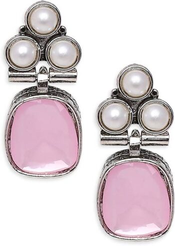 Style Hollow-Out Triangle Rock Huggie Hoop Earrings Met...