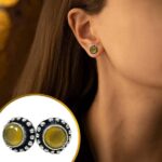 Geometric Round Crystal Rhinestone Earrings Gold Long T...