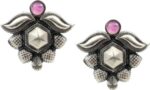 7 MM Square Black Spinel Studs Earring 925 Solid Sterli...