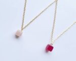 Natural Black Tourmaline Gemstone Necklace For Girls An...