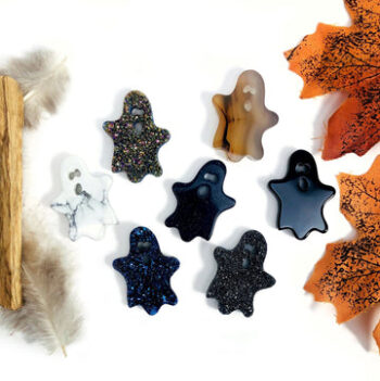 Ghost Gemstone Cabochons - Halloween Decor