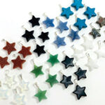 Star Pendants with Silver Toned Bail (RK34B20)