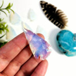 Opalite 1" Arrowheads - 1, 5, or 10 Pieces (10BROWNSHELF-10)
