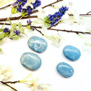 Angelite Palmstone (Angelic Healing and Communication)