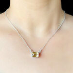 Citrine Necklace in Silver