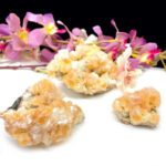 Orange Heulandite on Mordenite Cluster (Karmic Healing & Creativity)