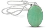 AAA Amazonite Pendant Natural Crystal Pendant Oval Pendant