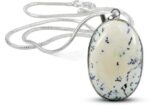 AAA Dendrite Opal Oval Shape Natural Crystal Stone Pendsnt