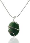 Moss Agate Pendant Wire Wrapped Pendant Crystal Pendant