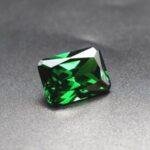 Emerald Rectangle Faceted Gemstone Radiant Cut Medium Green Emerald Gem Multiple Sizes to Choose C16E
