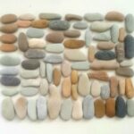 70 oval/oblong Baltic Beach stones 2 cm - 5.5 cm / 0.78'' -  2.16'', Mosaic Pebbles, Pebble Art Supply