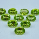 Peridot Faceted Oval Shape Loose Gemstones in a Range of Sizes from 4x3mm up to 10x8mm for Jewellery Making