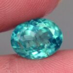 Natural Certified Paraiba Blue Apatite Gemstone 1.60 Ct Oval Cut Loose Gemstone From Brazil