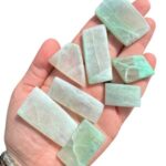 Garnierite Stone Slice (0.5" - 2") Garnierite Tumbled Stones - Green Moonstone Crystal - Garnierite Stone Slab - Healing Crystals and Stones
