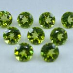 Peridot Faceted Round Shape Loose Gemstones in Sizes from 1.75mm to 6mm for Jewellery Making