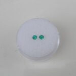 Colombian Emerald Round Loose Faceted Natural Gem Pair 3mm AAA Rated