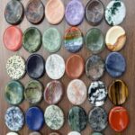 NATURAL CRYSTAL Worry Stone Palm Stone 45mm Polished Thumb Stone 40+ Varieties