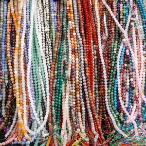 4/6/8/10/mm Round Bead Wholesale Mixed Stone,Raw Natural ,Crystal Center Drilled Ball Strand,Amethyst,Rose quartz,For Jewelry Making Beads.