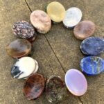 Natural Crystal Worry Stones for Stress Relief and Meditation - Handcrafted Healing Stones for Anxiety Relief, Calmness and Mindfulness