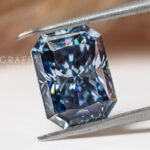 Dark Blue Radiant Cut Loose Moissanite Diamond, VVS Clarity Moissanite For Making Elegant Ring & Jewelry, Loose Precious Stone, Gift For Her