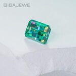 GIGAJEWE Moissanite  Natural Green Color Stone Pixel Cut Moissanite loose stone Hardness stone ,Beautiful Top Quality pixels
