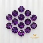 7 MM Natural Purple Amethyst Round Cut Loose Gemstone Lot , Natural Gemstones