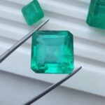 Octagon Emerald Quartz Faceted Cut Natural Clear Quartz Doublet Crystals Inclusion Composed Loose Gemstone Making Jewelry 10mm 16mm