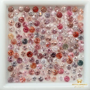 2.5 MM Natural Multi Color Spinel Round Diamond Cut Loose Gemstone Lot , Natural Gemstones