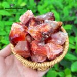 2PCS Raw Carnelian Stones, Natural Rough Carnelian Gemstones, Carnelian Quartz Crystal and Stone Gifts, Sacral Chakra, Mineral Specimens