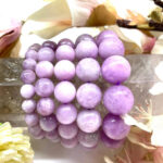 Kunzite Round Bead Bracelet (Emotional Healing)