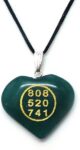 Natural Green Jade Wealth Money Zibu symbol engraved