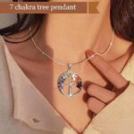MARMORIS ECOM 7 Chakra Tree Pendant | Natural Healing Crystel