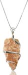 Natural Red Aventurine Wire Wrapped Natural Pendant Stone